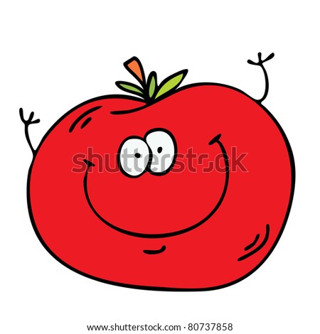 a cartoon tomato
