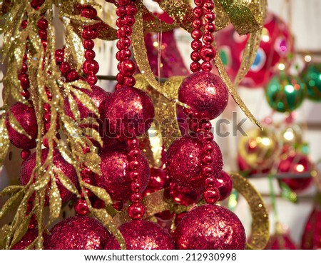 Christmas Tree Ornaments Holiday Season