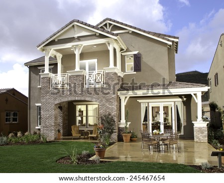 New Home House Exterior Architecture Stock Images,  Architectural Photos by Frank Short. Photo images of Interiors and Exteriors of architecture.