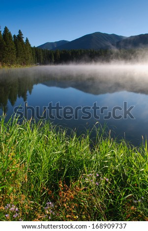 Camping at Loon Lake British Columbia, Canada