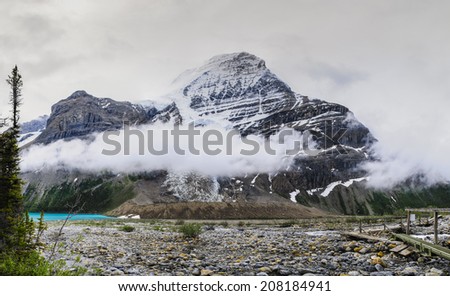 Scenic mountain hiking views, Berg Lake Trail, Mount Robson Provincial Park British Columbia Canada