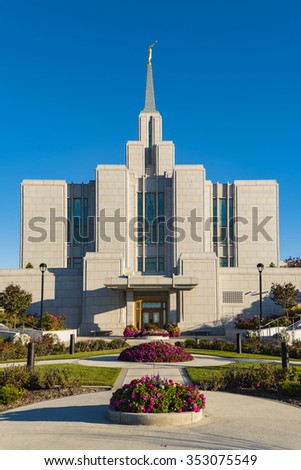 Sept. 29, 2015 - Calgary Alberta:The Church of Jesus Christ of Latter-day Saints, Calgary Alberta, Canada, Temple