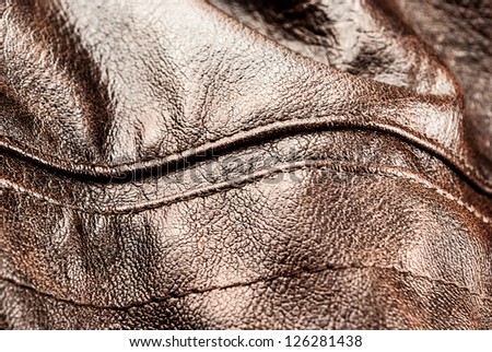 Closeup of leather texture for art design.