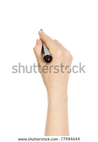 Hand Holding Marker