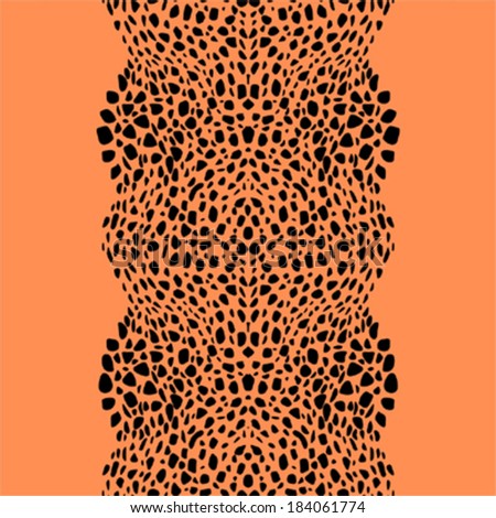 Vector animal fur vertical seamless pattern Vector animal fur vertical seamless pattern