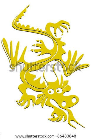 yellow dragon tattoo