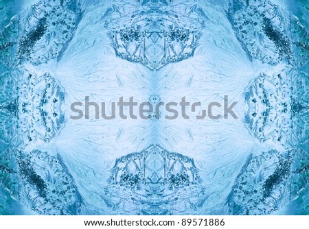 jack frost ice crystals, feathery patterns abstract