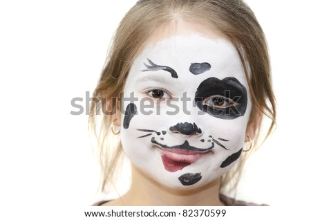 Girl With Painted Faces Stock Photo 82370599 : Shutterstock