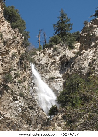 Big Falls, Southern California\'s tallest waterfall, San Gorgonio Wilderness