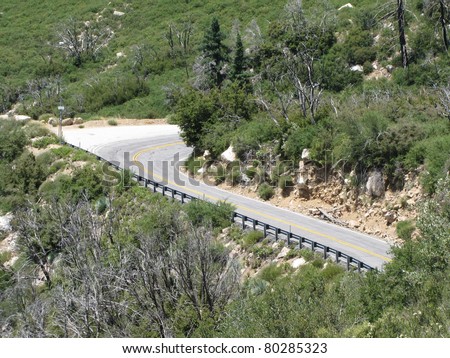 Highway 39 in the Angeles National Forest, California