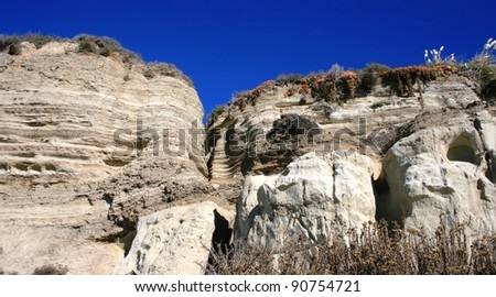 Geologic formations at San Clemente, Orange County, California