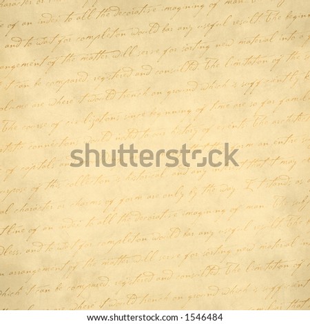 Faded Text on a Paper Background