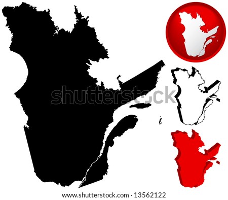 map of quebec in canada. Map of Quebec, Canada with