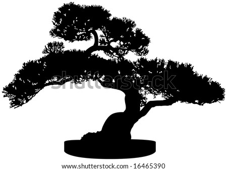 tree silhouette pictures. Bonsai Tree Silhouette