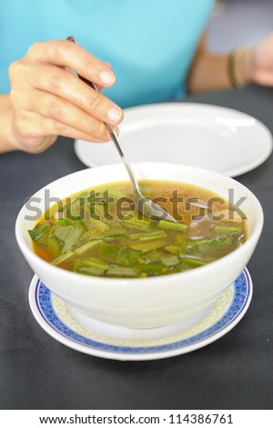 Thai hot soup
