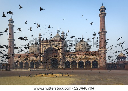 Jama Masjid mosque in Old Delhi India Jama Masjid mosque in Old Delhi India