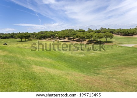 Training golf course in the Vilamoura, Portugal