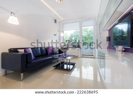 Interior design series: Modern living room in white design