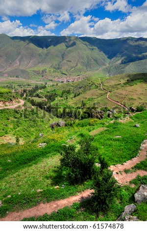 Small town, Sacred Valley, Peru, South America