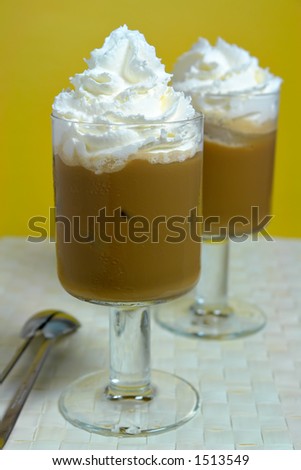 Mocha Cappuccino with whipped cream