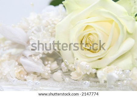 stock photo nice wedding background wedding dress fabric with pearls and a