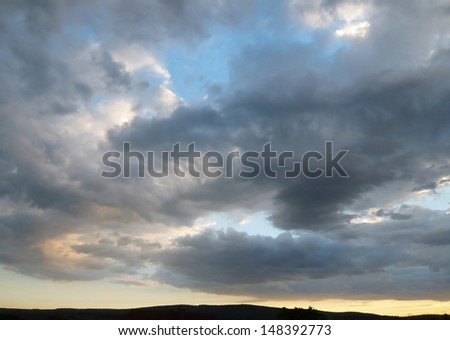 Clouds after storm