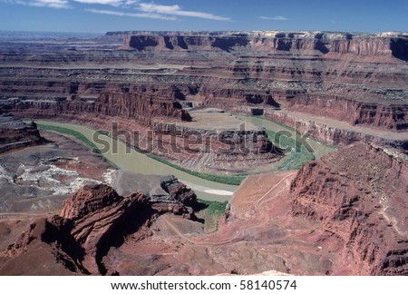 Death Horse Point in Canyon lands, Utah