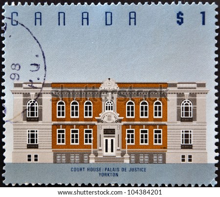 CANADA - CIRCA 1994: stamp printed in Canada shows Court House, Yorkton, circa 1994