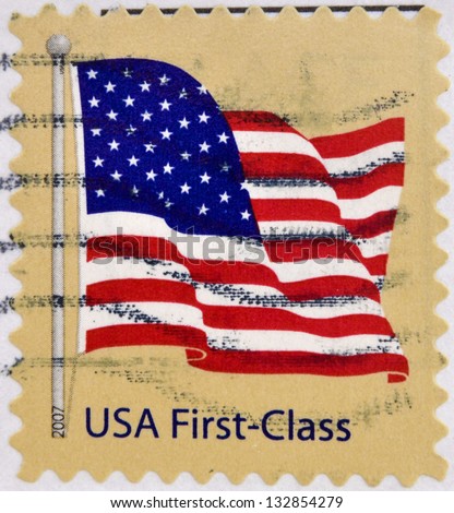 United States Of America Circa 2007 A Stamp Printed In Usa Shows