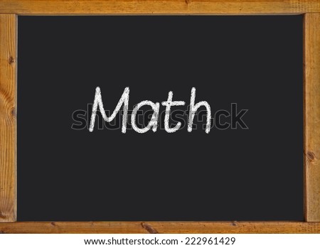 Math written on a blackboard