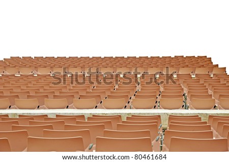theater chairs with white space to the stage