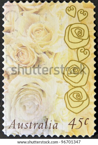AUSTRALIA - CIRCA 1998: Stamp printed in Australia shows Roses, circa 1998