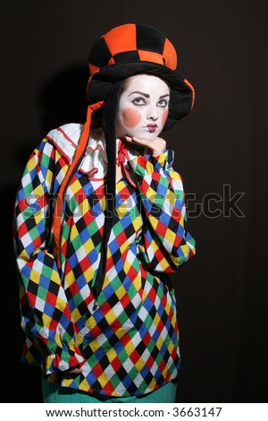 clown makeup designs. clown makeup in fancy heat