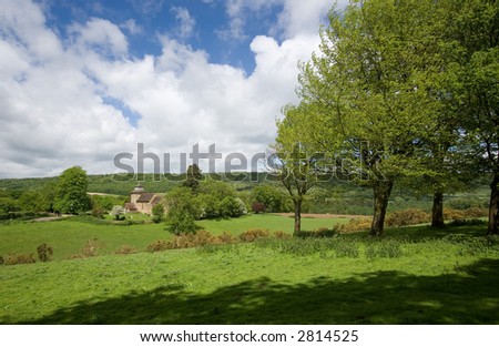 Pleasant rural Surrey countryside england