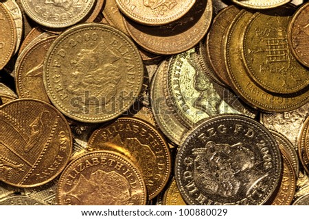 HDR money shot uk coins