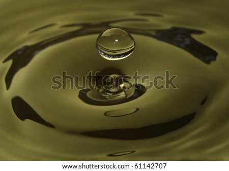 green water drop