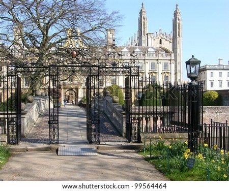 Gate to Clare College, University of Cambridge
