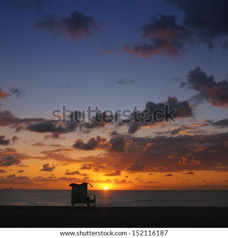 Miami Beach at sunset - Florida - United States of America