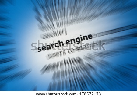 Search Engine - a program for the retrieval of data from a database or network. A web search engine is a software system that is designed to search for information on the World Wide Web.
