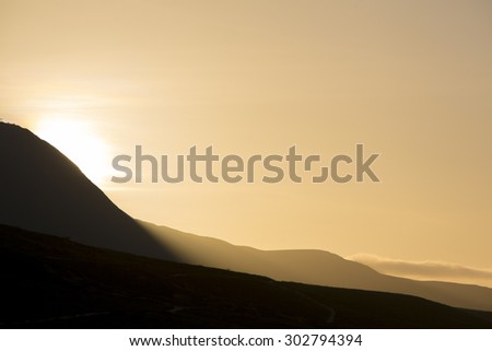 Early in the morning, spectacular sunrise on the region of Mount Roraima, Gran Sabana. Venezuela 2015.