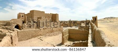 Fortification in the desert in egypt