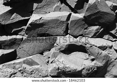 stock photo : Basaltic igneous
