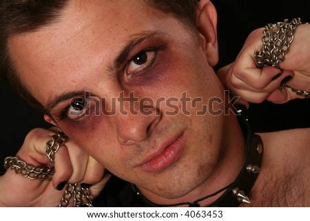 gothic male makeup