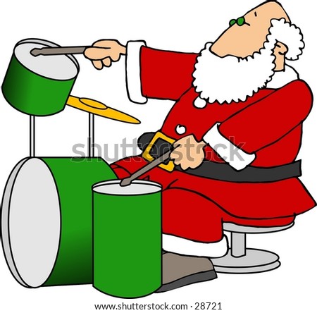 drum set clipart. stock photo : Clipart