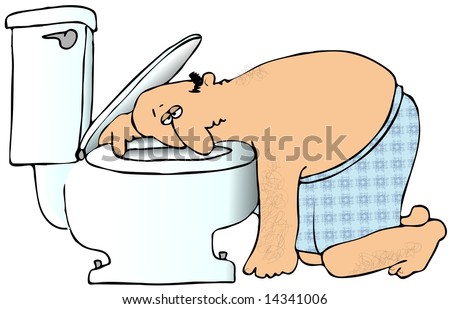 stock photo : Nauseated Man