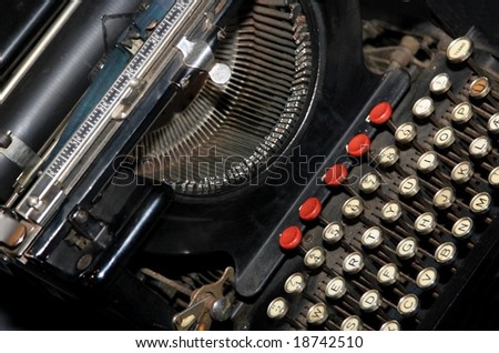 Ancient typing machine