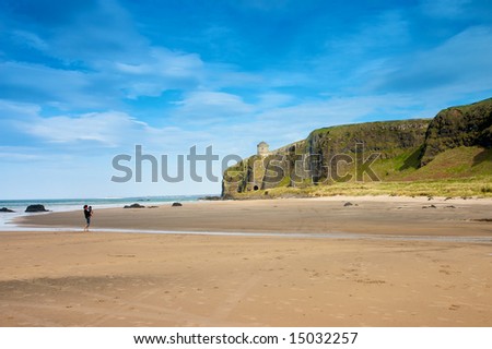 beach - landscape from  County Antrim northern ireland UK