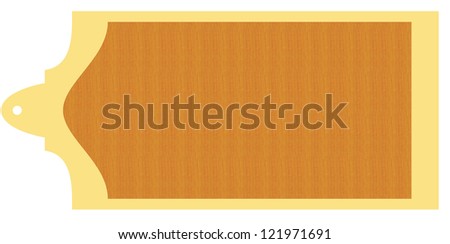 blank label isolated over white / blank label