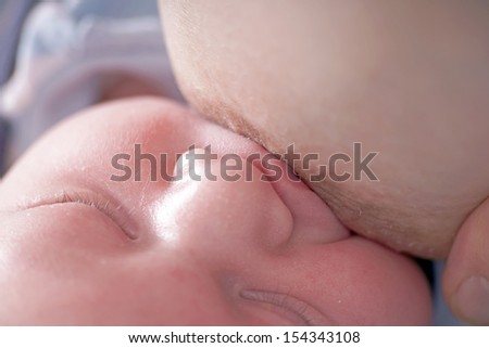Breastfeeding with breast milk / Breastfeeding