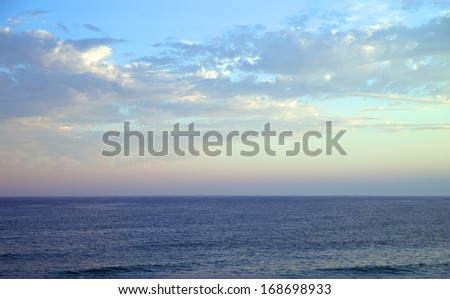 Atlantic ocean and blue sky / Atlantic Ocean